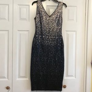 Rachel Roy Ombré sequin dress